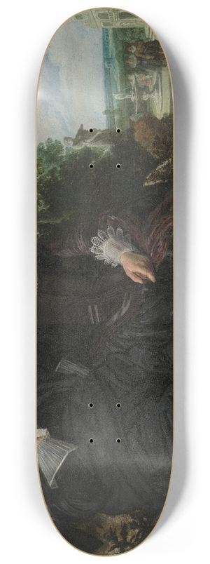 Frans Hals - Portrait of a Couple, Probably Isaac Abrahamsz Massa and Beatrix van der Laen 8.25 inch art skate deck