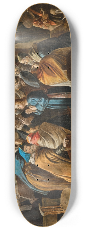 Bartholomus Wittig - Christ among the doctors 8.25 inch art skate deck