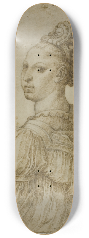 Bartolomeo Passarotti - Ideal Bust of a Woman 8.25 inch art skate deck