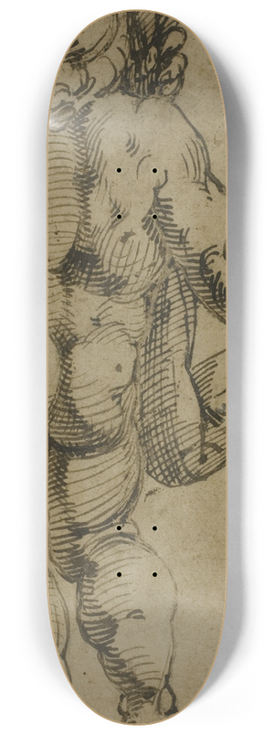 Bartolomeo Passarotti - Standing Putto Seen From the Back 8.25 inch art skate deck