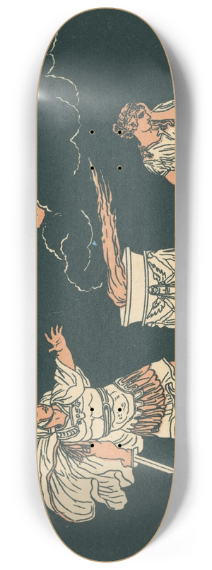 Bartolomeo Pinelli - Aeneas and Helen 8.25 inch art skate deck