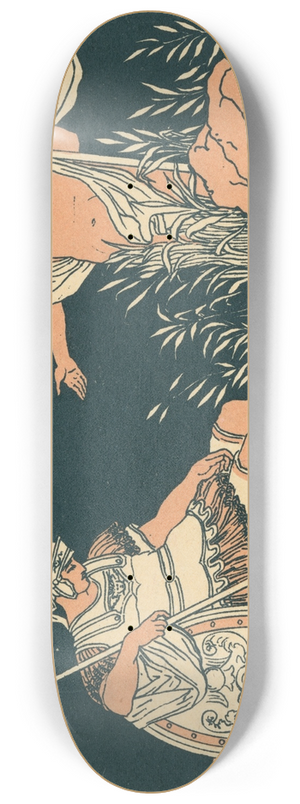 Bartolomeo Pinelli - Aeneas and Tiber 8.25 inch art skate deck