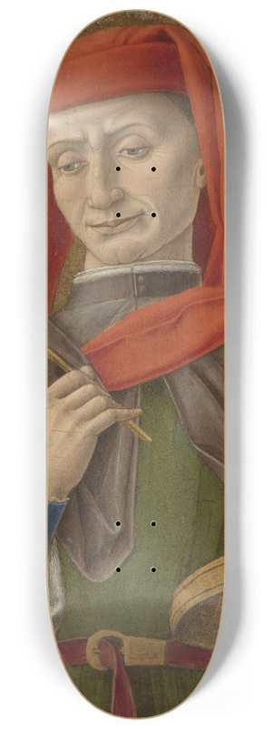 Bartolomeo Vivarini - Saint Damian (or Cosmas) 8.25 inch art skate deck