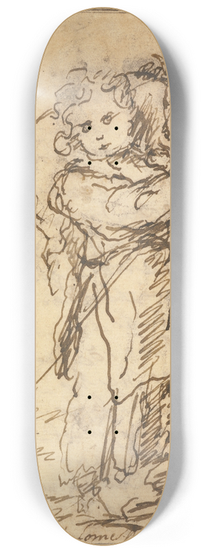Bartolom Estebn Murillo - The Christ Child as the Good Shepherd 8.25 inch art skate deck