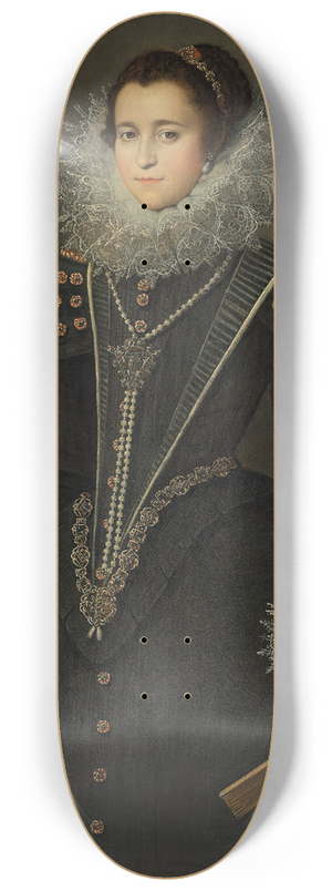 Bartolom Gonzlez Y Serrano - Portrait of a lady 8.25 inch art skate deck