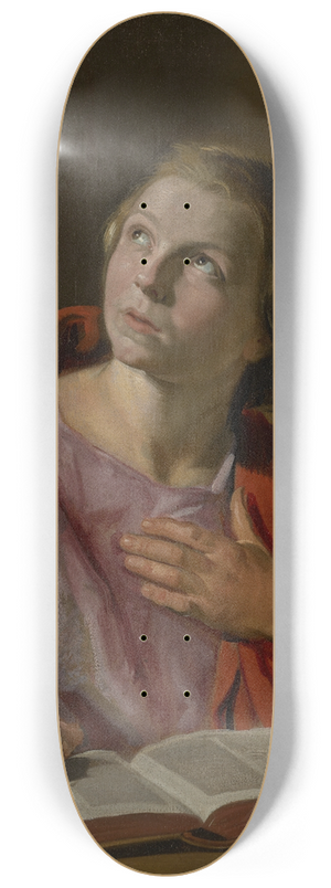 Frans Hals - Saint John the Evangelist 8.25 inch art skate deck