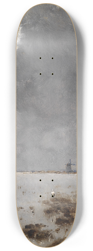 Bela Spanyi - Meereslandschaft mit Mhle 8.25 inch art skate deck