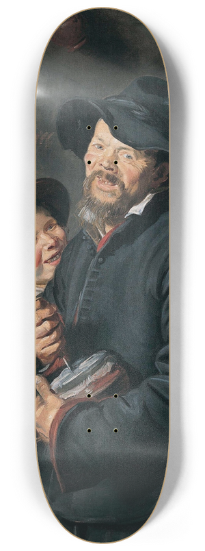 Frans Hals - The Rommel-Pot Player 8.25 inch art skate deck