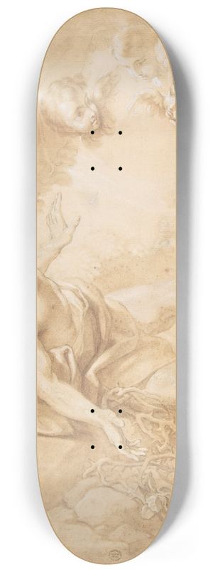 Benedetto Luti - Saint Benedict on a Bed of Thorns 8.25 inch art skate deck