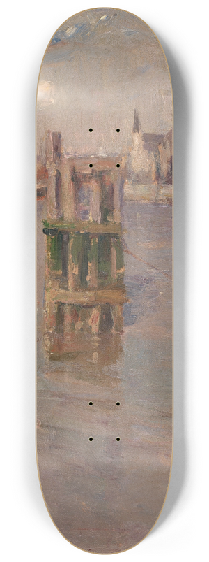 Frans Hens - A View on the Scheldt 8.25 inch art skate deck