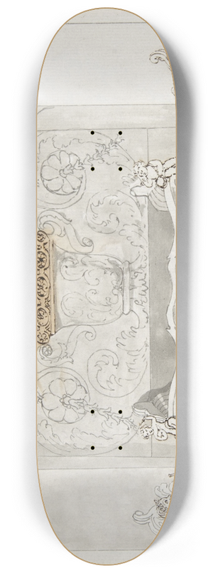 Benjamin Dean Wyatt - Design for a Cast-iron Grate 8.25 inch art skate deck