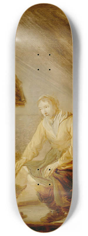 Benjamin Gerritsz. Cuyp - Woman Before A Fire 8.25 inch art skate deck