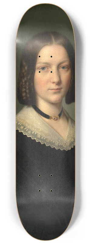 Benjamin Heinrich Orth - Bildnis einer jungen Dame 8.25 inch art skate deck