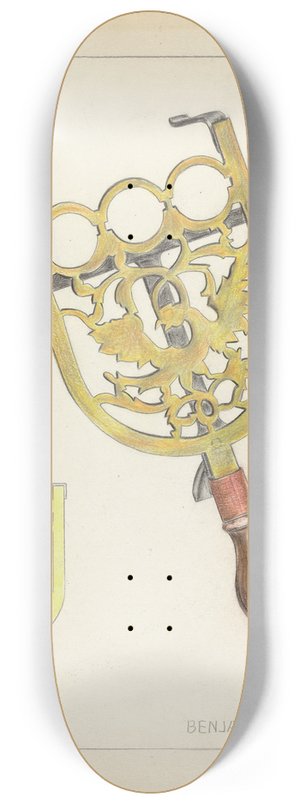 Benjamin Resnick - Trivet 8.25 inch art skate deck
