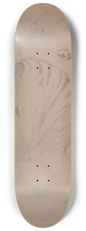 Benjamin Robert Haydon - Female Head Study (Study for the Judgment of Solomon) 8.25 inch art skate deck