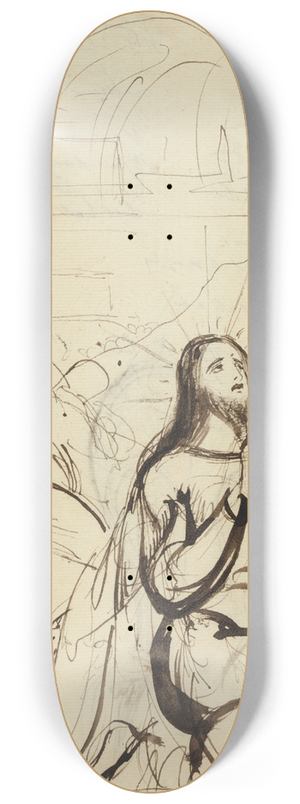 Benjamin Robert Haydon - Study for, Agony in the Garden 8.25 inch art skate deck