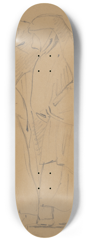 Benjamin Robert Haydon - Study of a Group of Robed, Standing Figures 8.25 inch art skate deck
