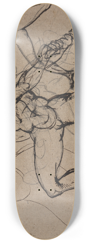 Benjamin Robert Haydon - Study of a Male Nude.. 8.25 inch art skate deck