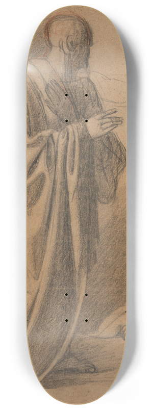 Benjamin Robert Haydon - Study of a Man in a Long Robe 8.25 inch art skate deck