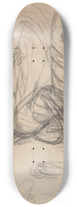 Benjamin Robert Haydon - Study of a Man in Death 8.25 inch art skate deck