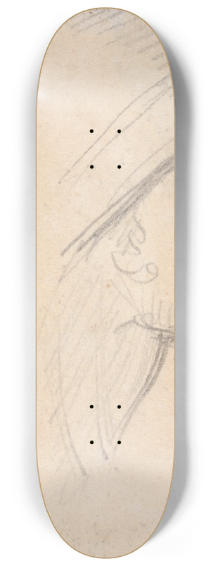 Benjamin Robert Haydon - Study of Male Heads 8.25 inch art skate deck