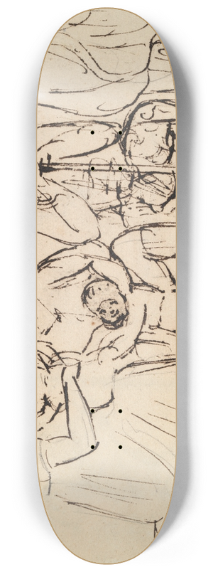 Benjamin Robert Haydon - Study of Seated Figures 8.25 inch art skate deck