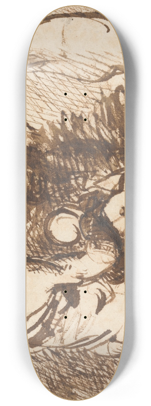 Benjamin Robert Haydon - Study of Two Figures and Two Legs 8.25 inch art skate deck