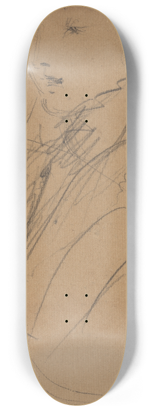 Benjamin Robert Haydon - Upper Body Study, of a Woman in a High Collar 8.25 inch art skate deck
