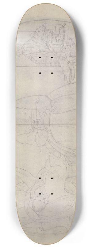 Benjamin West - Artists Wife and Child 8.25 inch art skate deck