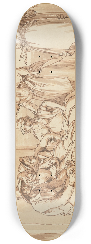 Benjamin West - Characters in the Streets of London 8.25 inch art skate deck