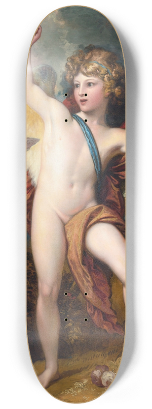 Benjamin West - Cupid Releasing Two Doves 8.25 inch art skate deck