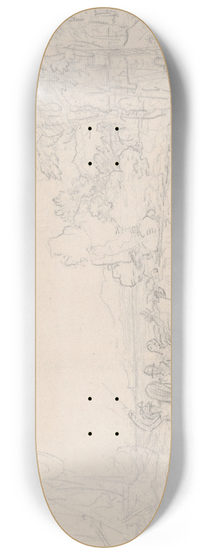 Benjamin West - Rinaldo Rescued from Armida 8.25 inch art skate deck