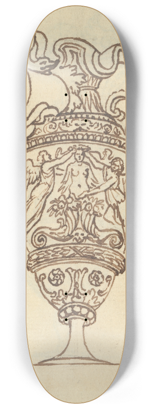 Benjamin West - Study of a Vase 8.25 inch art skate deck