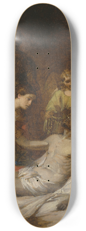 Benjamin West - Study Of The Lamentation On The Dead Christ 8.25 inch art skate deck