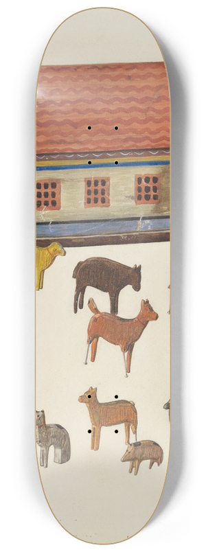 Ben Lassen - Noahs Ark and Animals 8.25 inch art skate deck