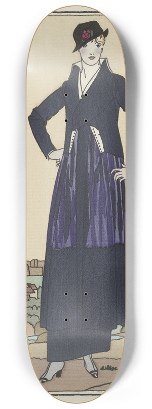 Bernard Boutet de Monvel - Le paysage romantique ; Costume tailleur de Worth 8.25 inch art skate deck