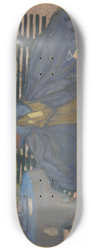 Bernard Boutet de Monvel - Woman at a garden table 8.25 inch art skate deck
