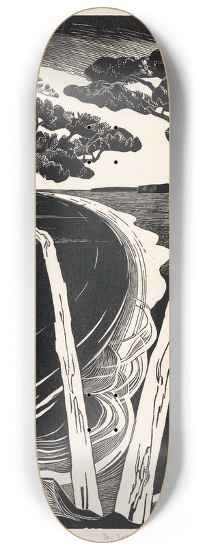 Bernard Essers - Pijnboomen (Bretonsche baai bij eb) 8.25 inch art skate deck