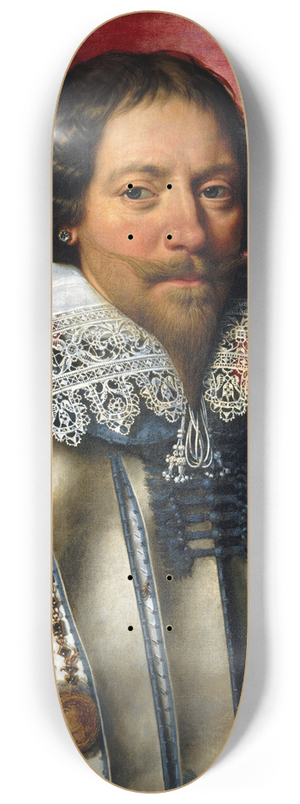 Frans Pourbus The Younger - Portrait of a man 8.25 inch art skate deck Frans Pourbus The Younger - Portrait of a man 8.25 inch art skate deck