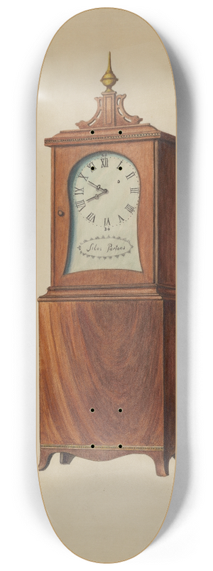 Bernard Gussow - Shelf Clock 8.25 inch art skate deck