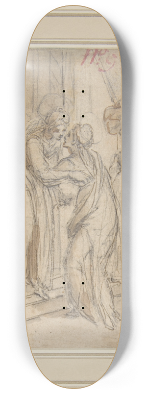 Bernardino Poccetti - The Visitation 8.25 inch art skate deck