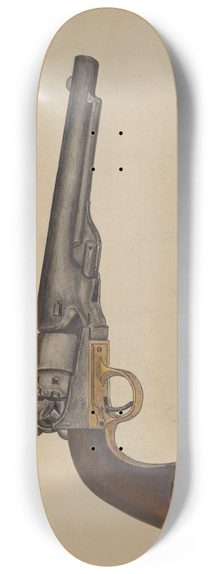 Bernard Krieger - Colt Revolver 8.25 inch art skate deck