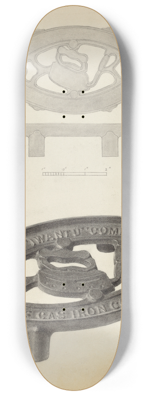 Bernard Krieger - Flat Iron Holder 8.25 inch art skate deck