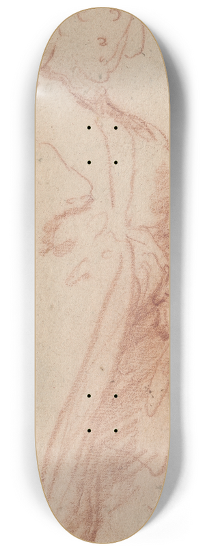 Bernardo Strozzi - A Standing Man with Cloak and Gloves 8.25 inch art skate deck