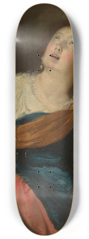 Bernardo Strozzi - Saint Cecilia 8.25 inch art skate deck