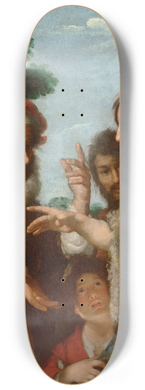 Bernardo Strozzi - The Sermon Of St. John The Baptist 8.25 inch art skate deck
