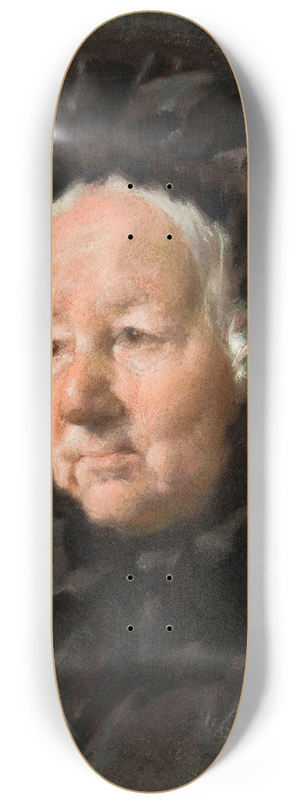 Frans Schwartz - Portrait of the Reverends wife Mrs. Tidemand 8.25 inch art skate deck