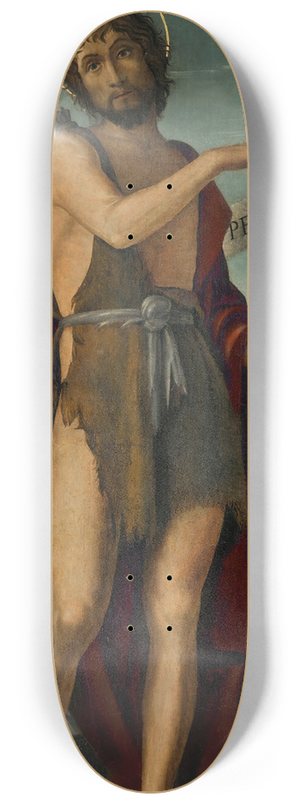 Bernardo Zenale - Saint John The Baptist, Standing In A Landscape 8.25 inch art skate deck