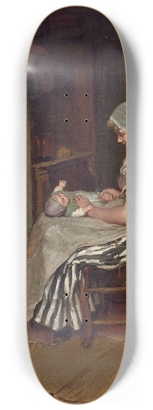 Bernardus Johannes Blommers - A Tender Moment 8.25 inch art skate deck
