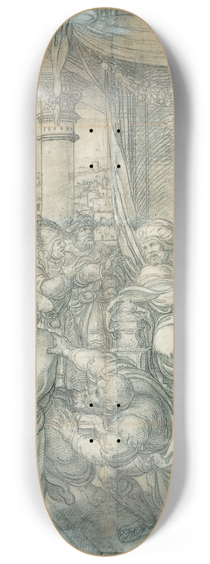 Bernard van Orley - Pilate Washing his Hands early 8.25 inch art skate deck